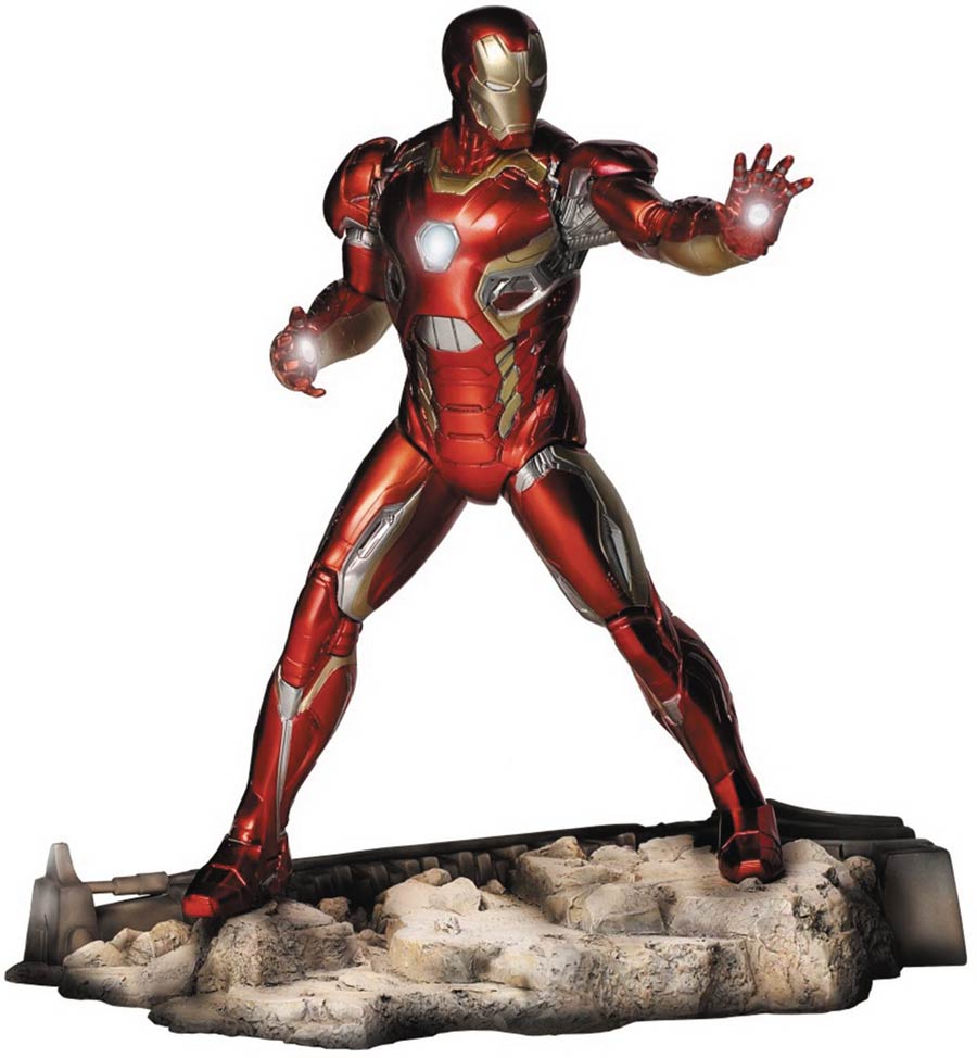 Avengers Age Of Ultron Iron Man Mark XLV 1/9 Scale Action Hero Vignette Action Figure