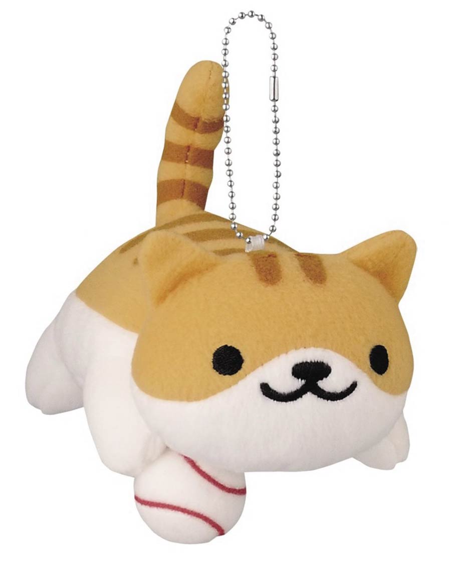 Neko Atsume 6-Inch Plush - Pumpkin With Red Baseball