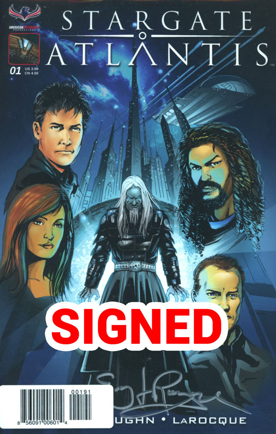 Stargate Atlantis Back To Pegasus #1 Signed 5-Book Fan Set