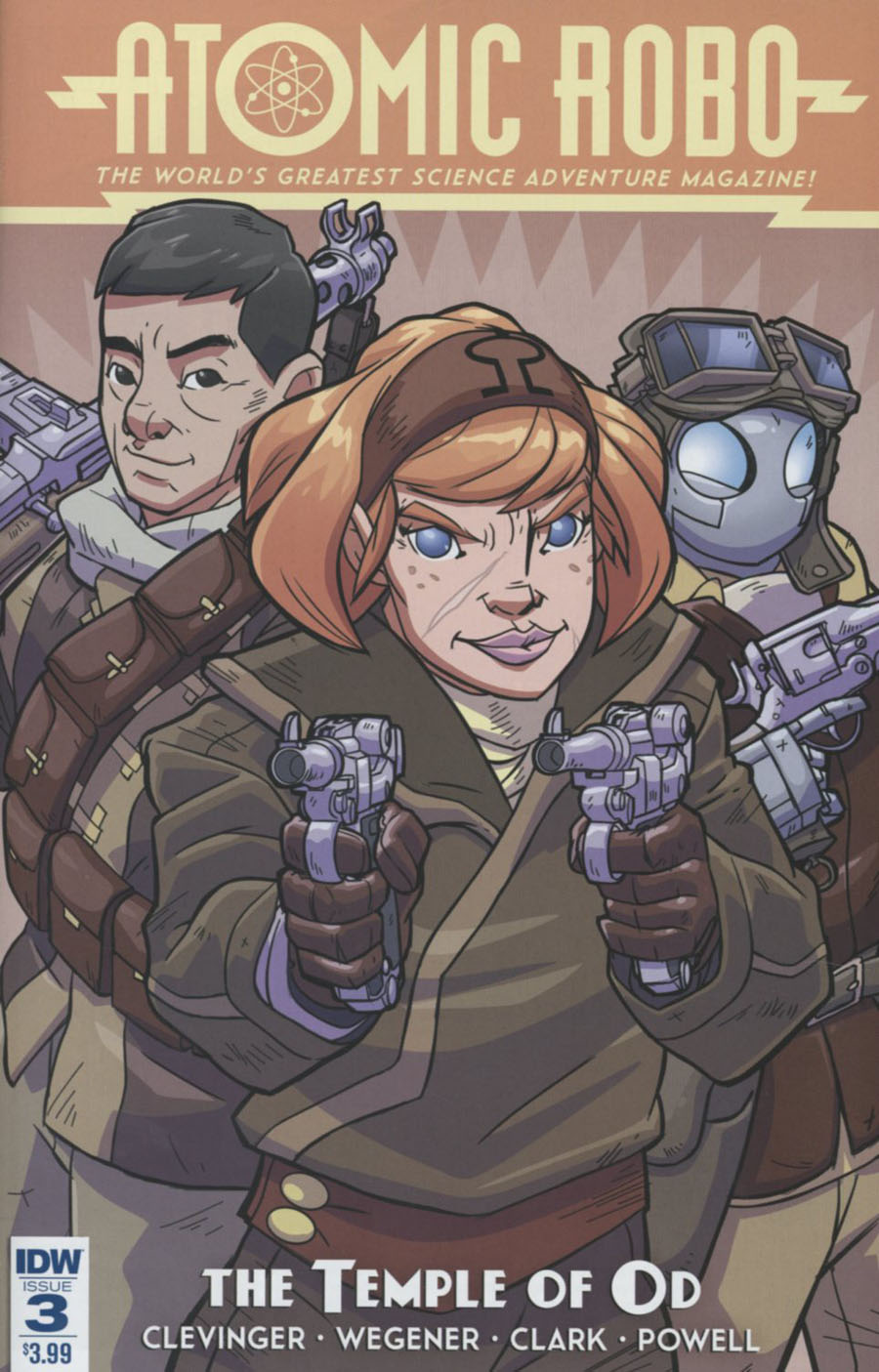 Atomic Robo And The Temple Of Od #3 Cover A Regular Scott Wegener Cover