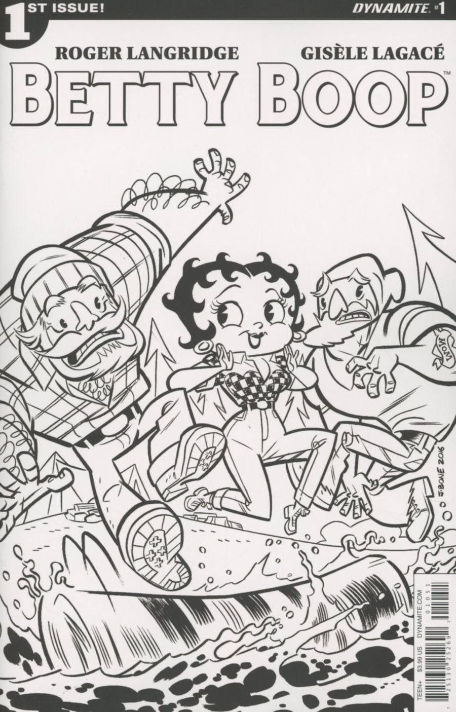 Betty Boop #1 Cover G Variant J Bone Adult Coloring Book Cover