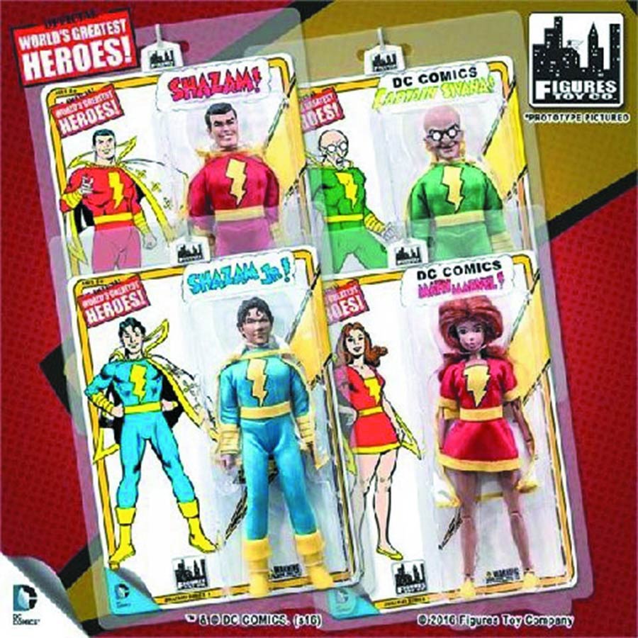 SHAZAM Retro 8-Inch Action Figure Series 1 Assortment Case