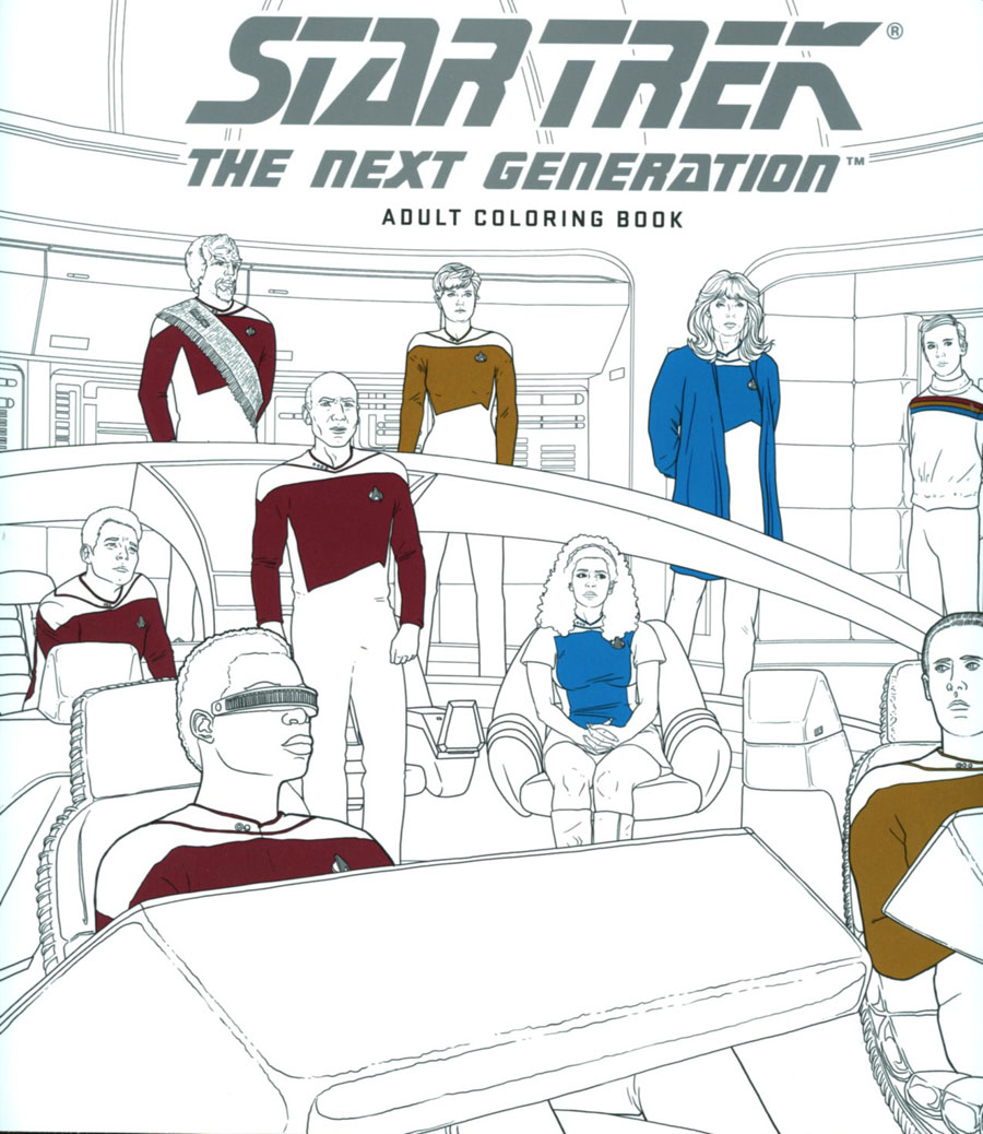 Star Trek The Next Generation Adult Coloring Book TP