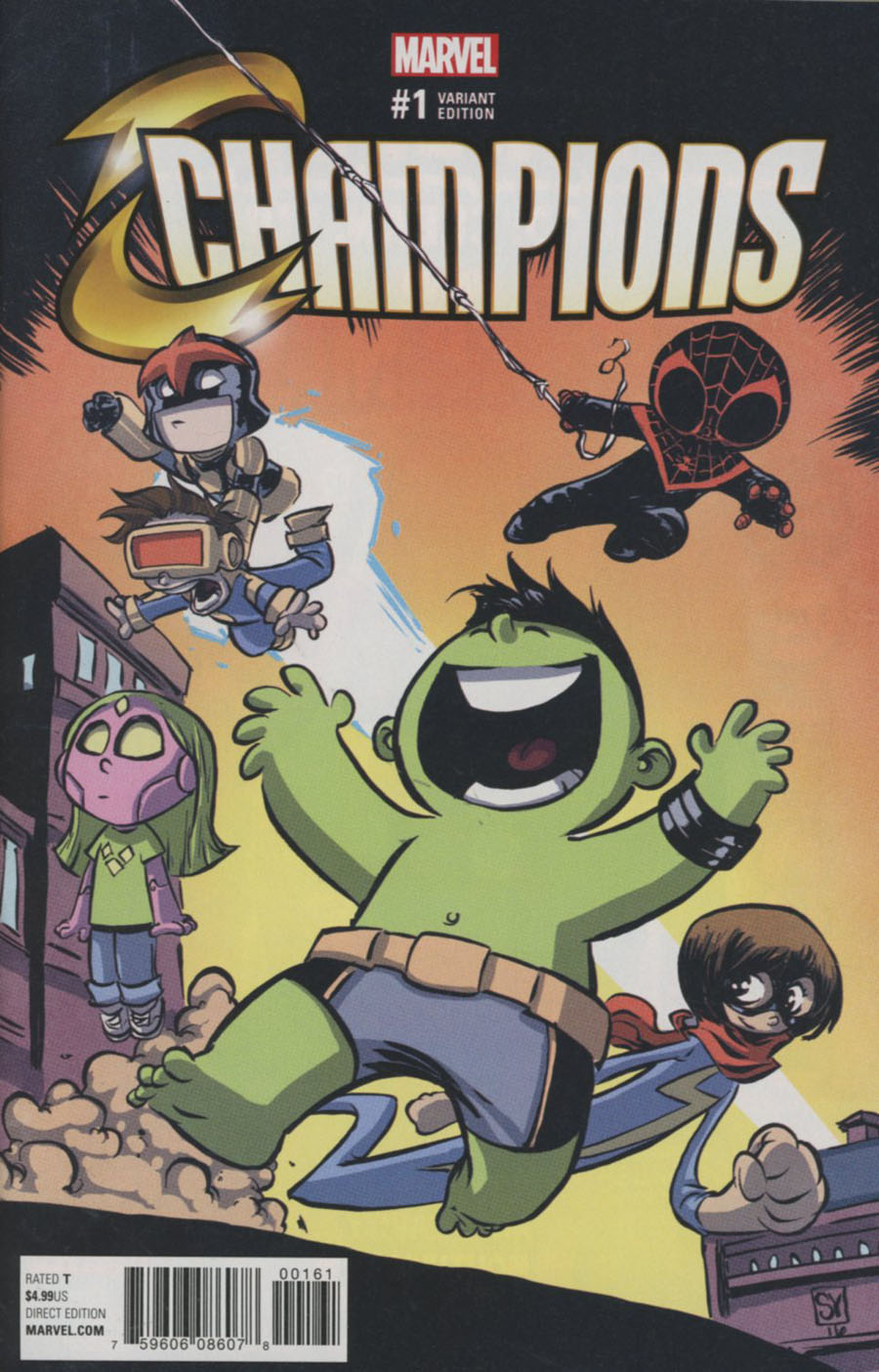 Champions (Marvel) Vol 2 #1 Cover I Variant Skottie Young Baby Cover (Marvel Now Tie-In)