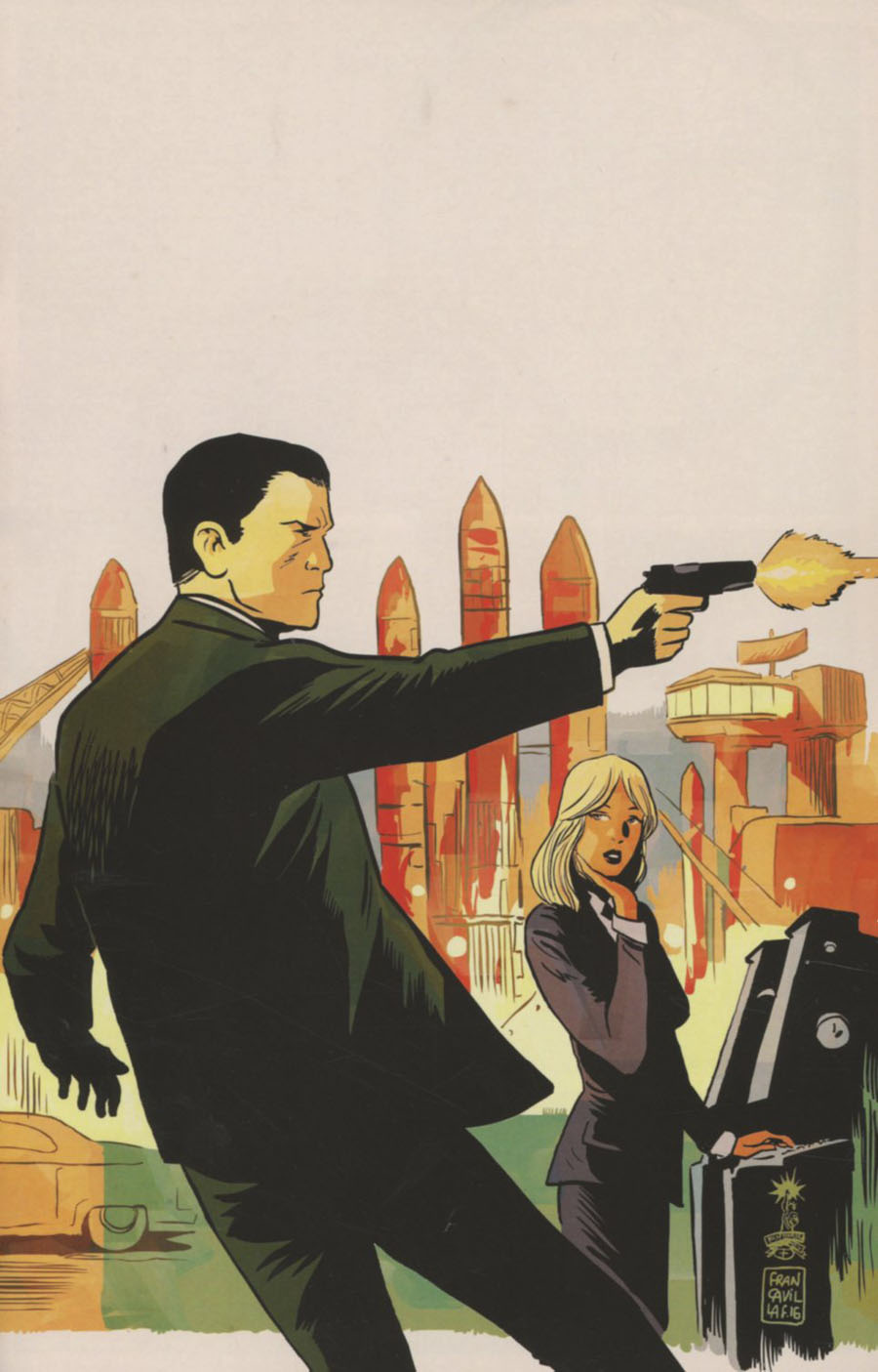 James Bond Hammerhead #1 Cover E Incentive Francesco Francavilla Virgin Cover