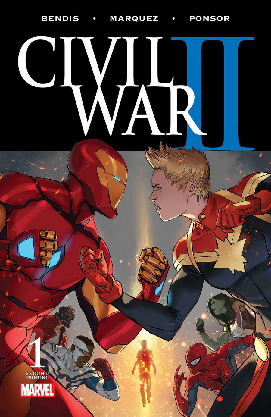 Civil War II #1 Cover Z 2nd Ptg Marko Djurdjevic Variant Cover