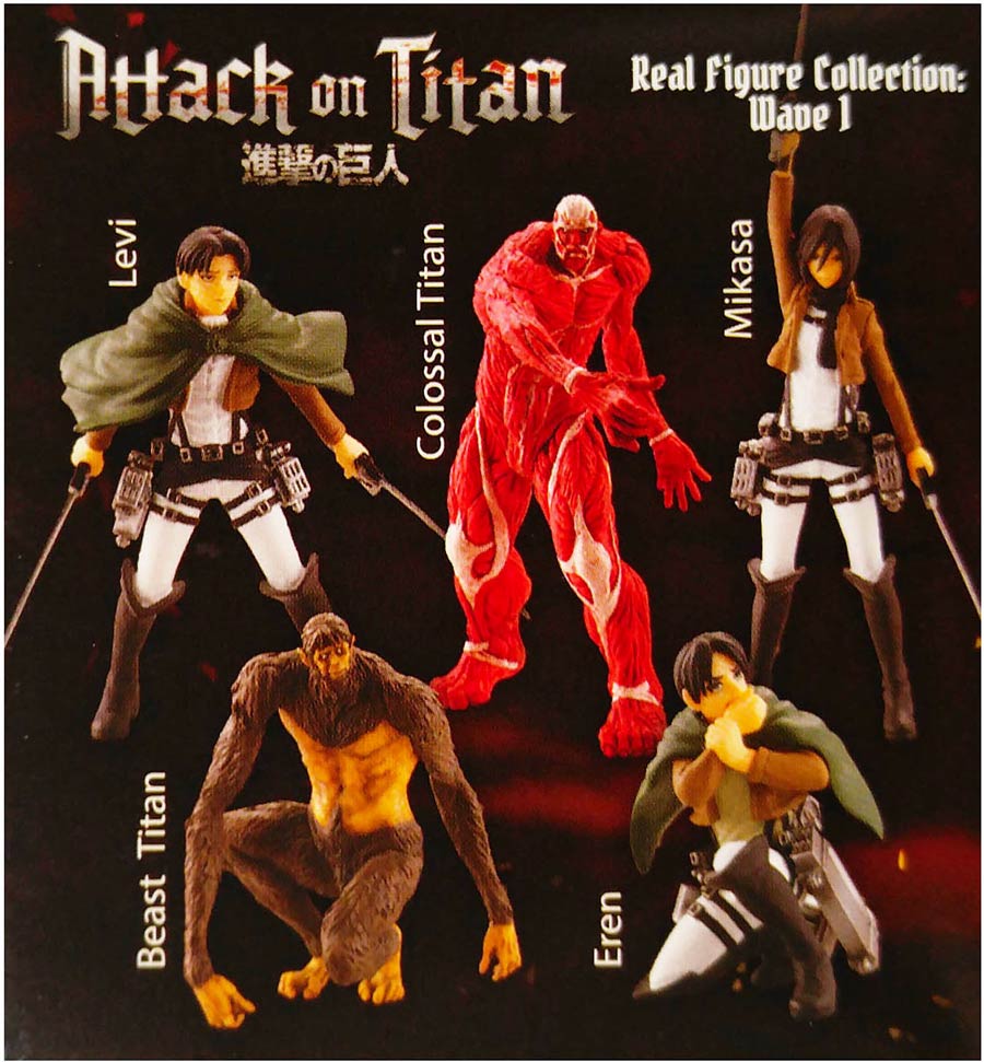 Attack On Titan Real Figure Collection Wave 1 - Box Of 12 Blind Mystery ...