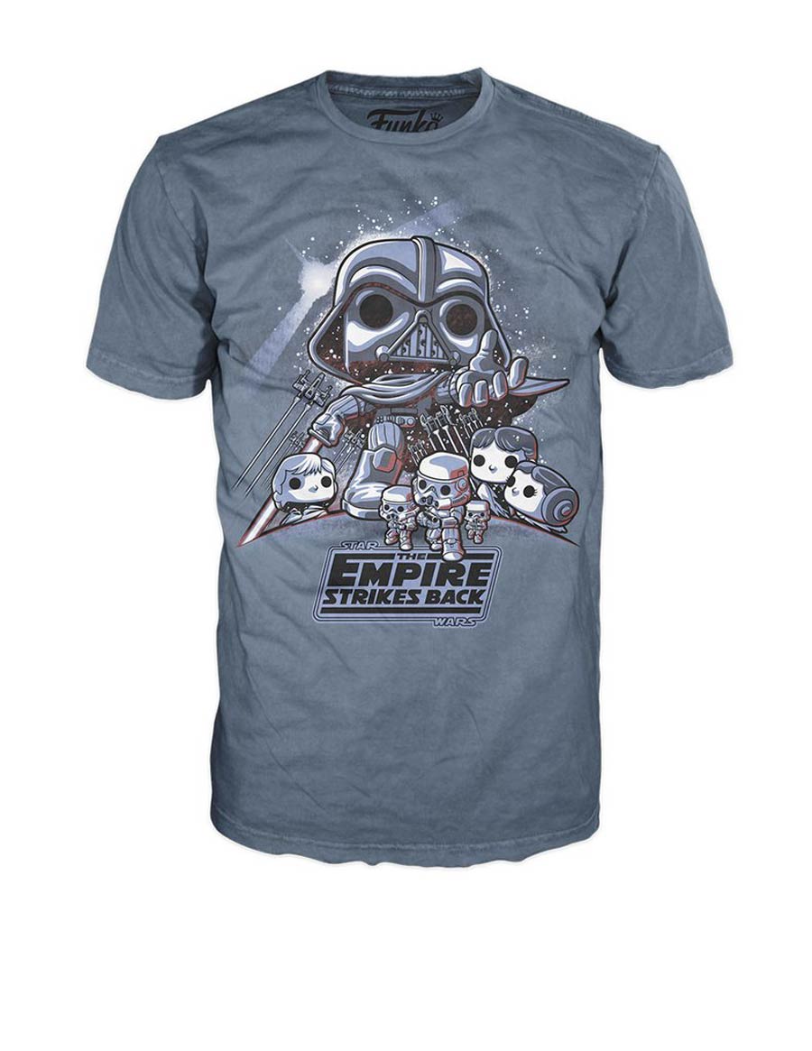 POP Tees Star Wars Empire Strikes Back T-Shirt Large