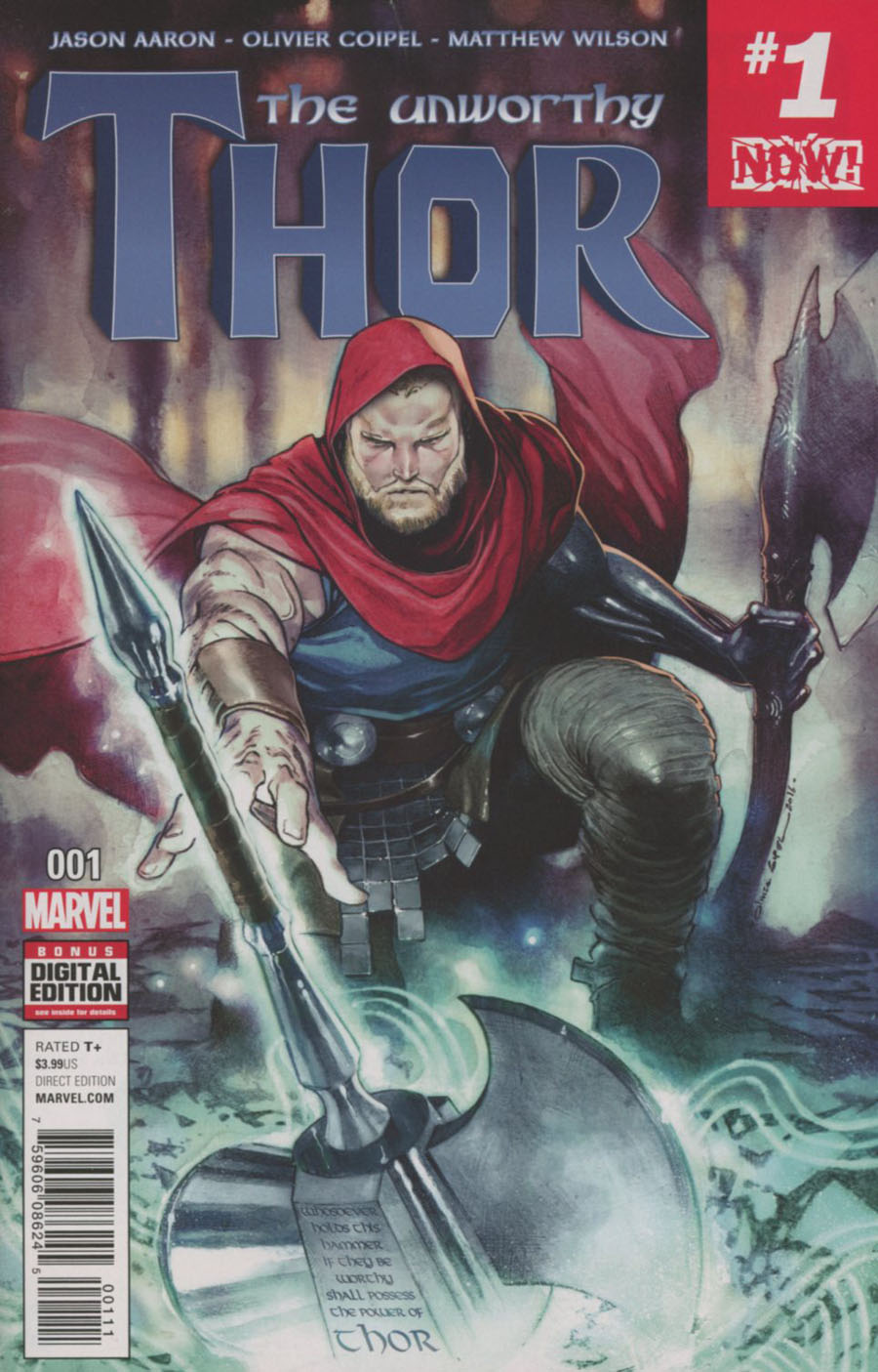 Unworthy Thor #1 Cover A 1st Ptg Regular Olivier Coipel Cover (Marvel Now Tie-In)