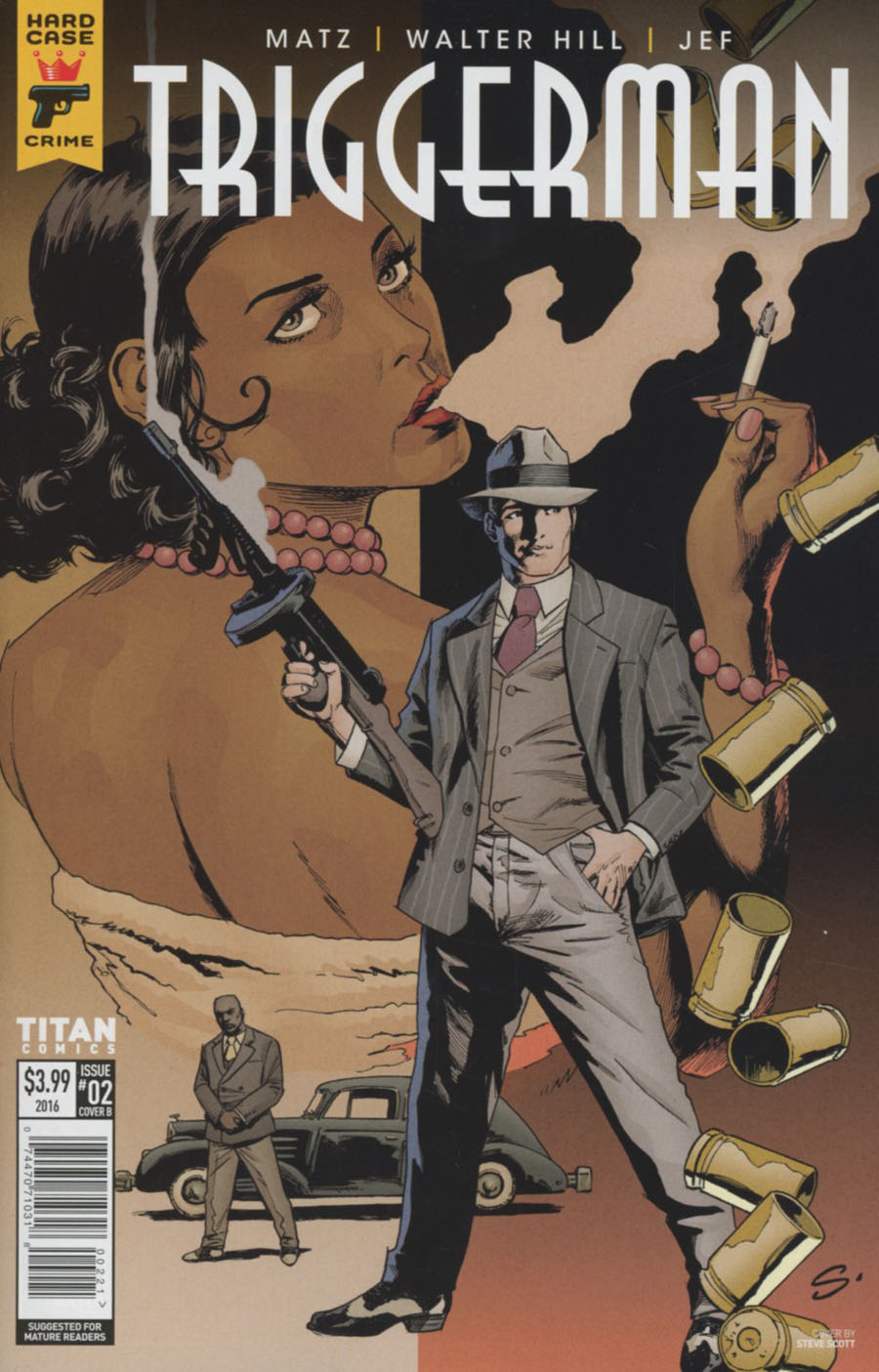 Hard Case Crime Triggerman #2 Cover B Variant Steve Scott Cover