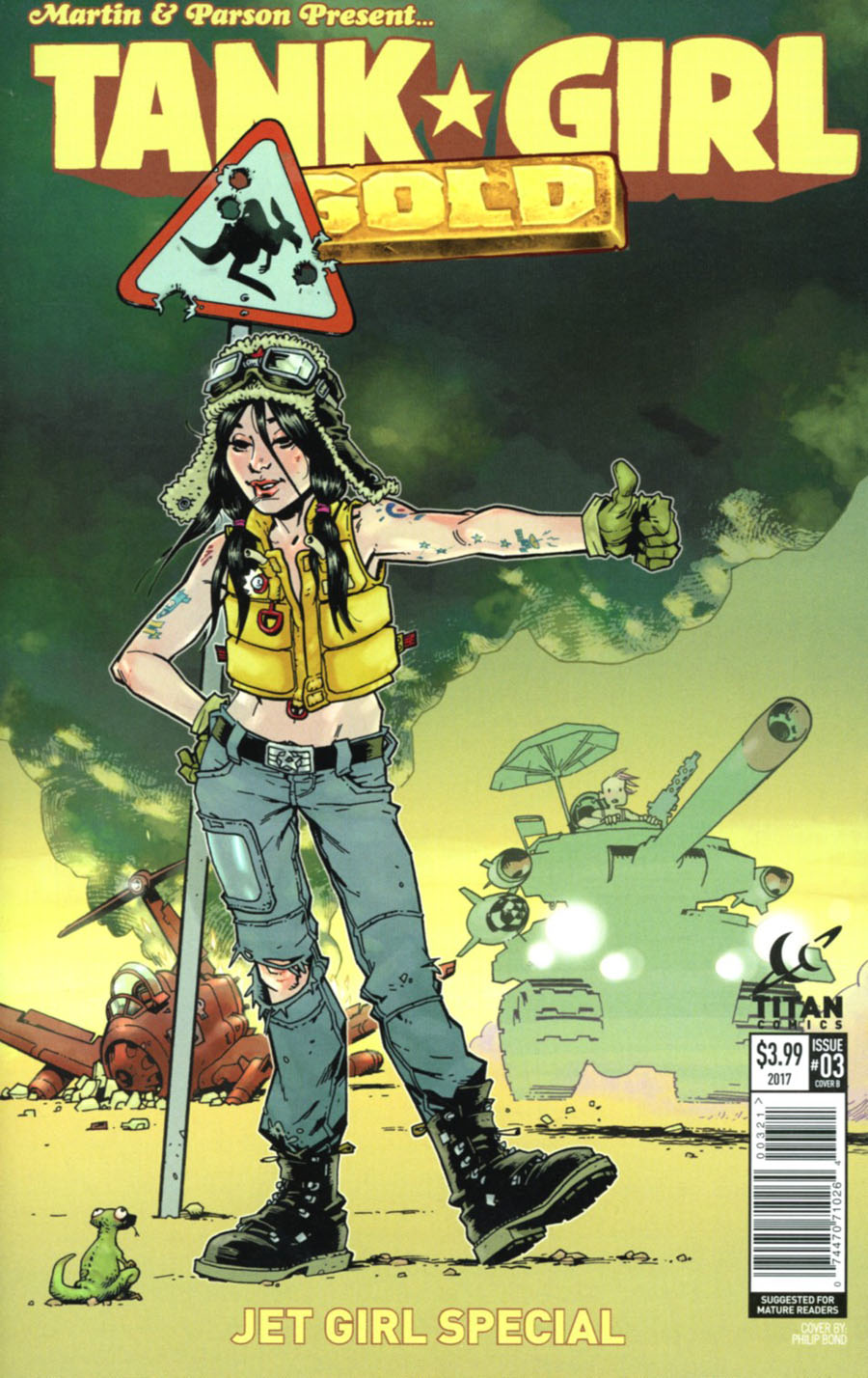 Tank Girl Gold #3 Cover B Variant Phillip Bond Cover