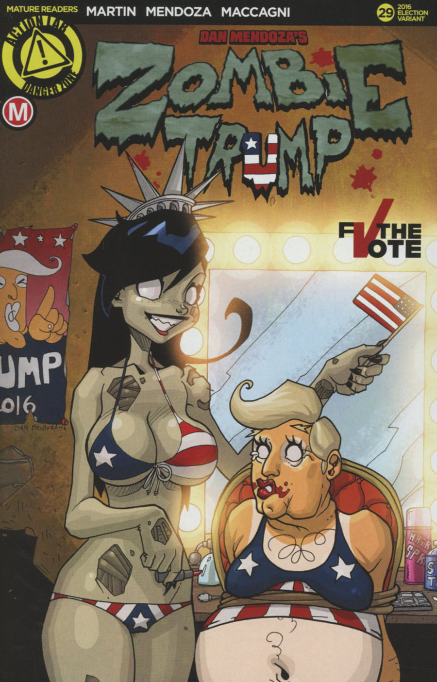 Zombie Tramp Vol 2 #29 Cover E Variant Dan Mendoza Election Cover