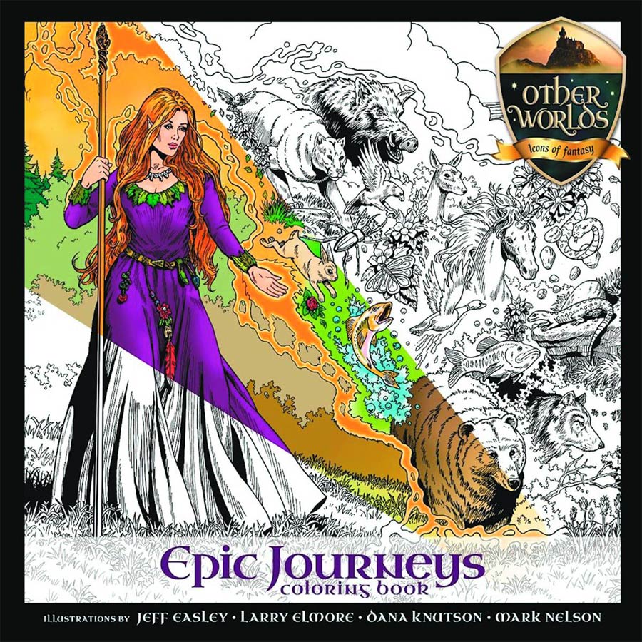 Other Worlds Icons Of Fantasy Adult Coloring Book TP