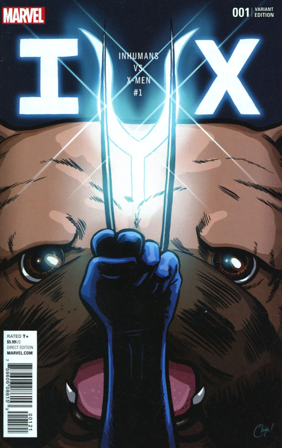 Inhumans vs X-Men #1 Cover E Variant Chip Zdarsky Color Cover