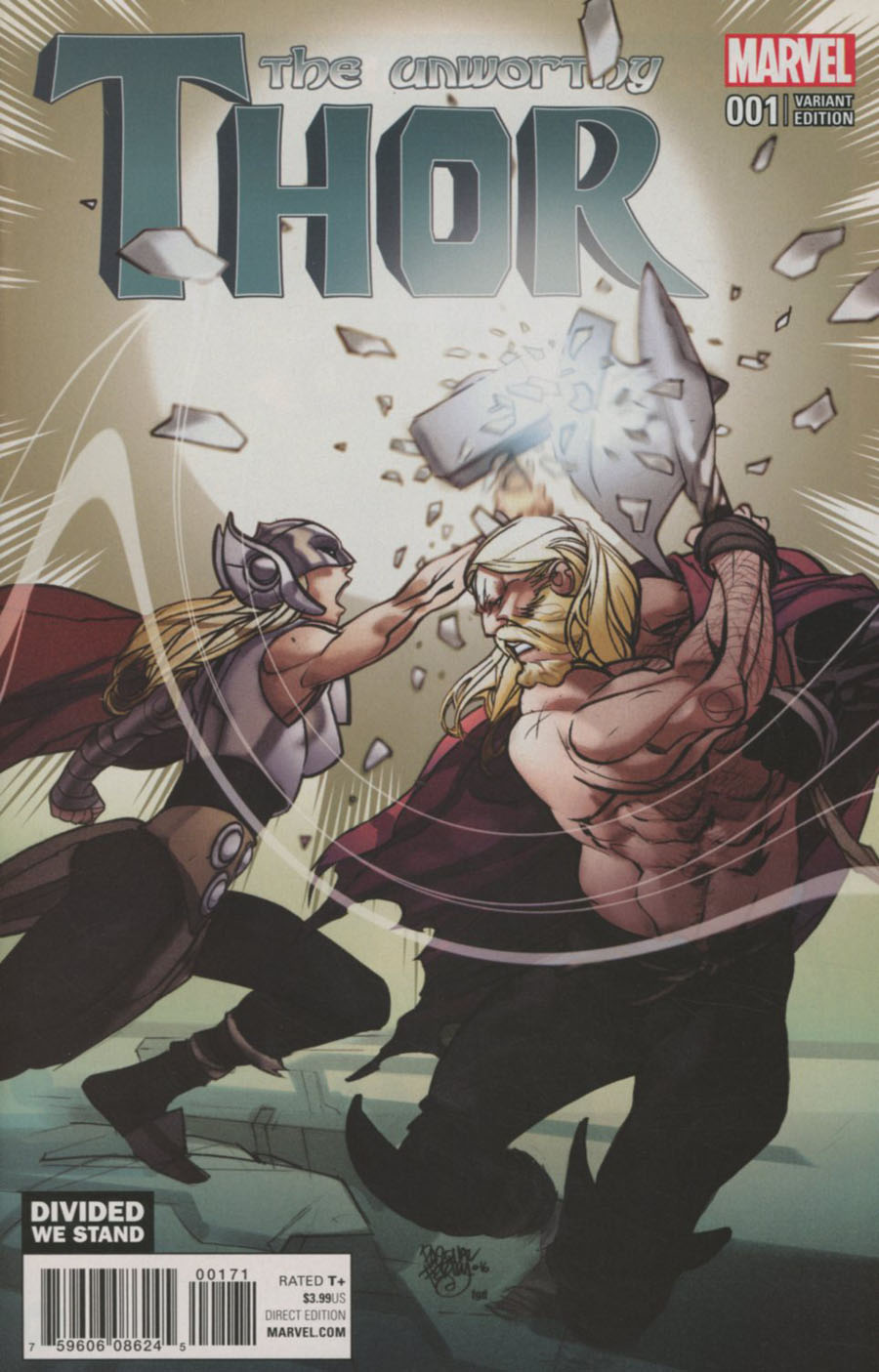 Unworthy Thor #1 Cover E Variant Divided We Stand Cover (Marvel Now Tie-In)