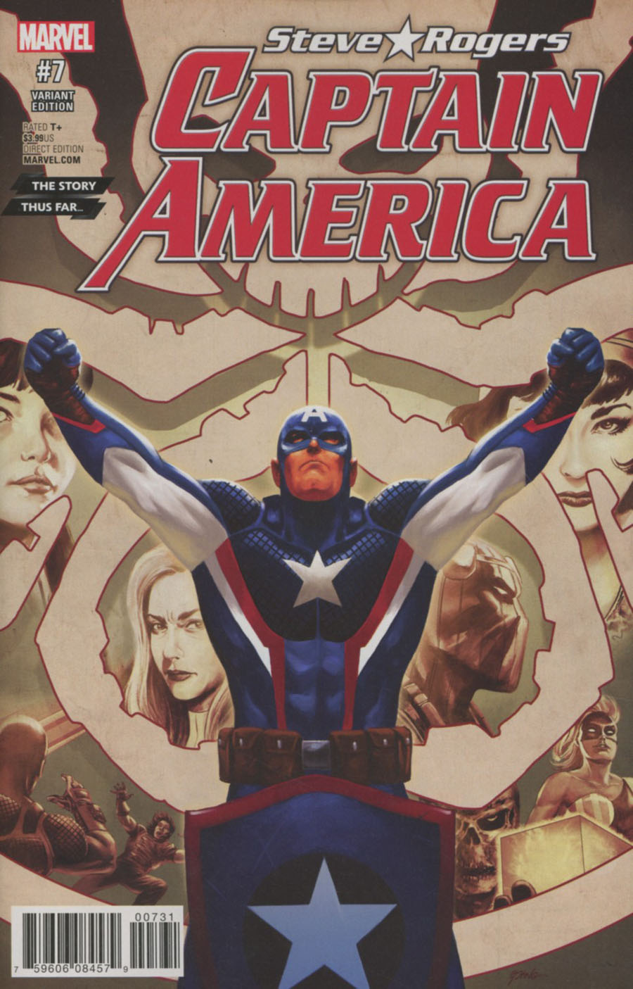 Captain America Steve Rogers #7 Cover B Variant Steve Epting Story Thus Far Cover (Marvel Now Tie-In)