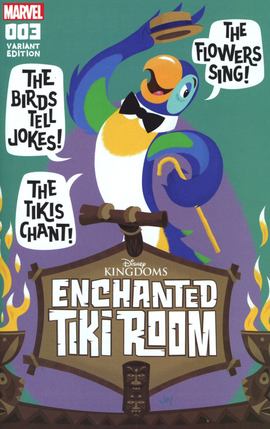 Disney Kingdoms Enchanted Tiki Room #3 Cover B Variant Jason Grandt Connecting Cover