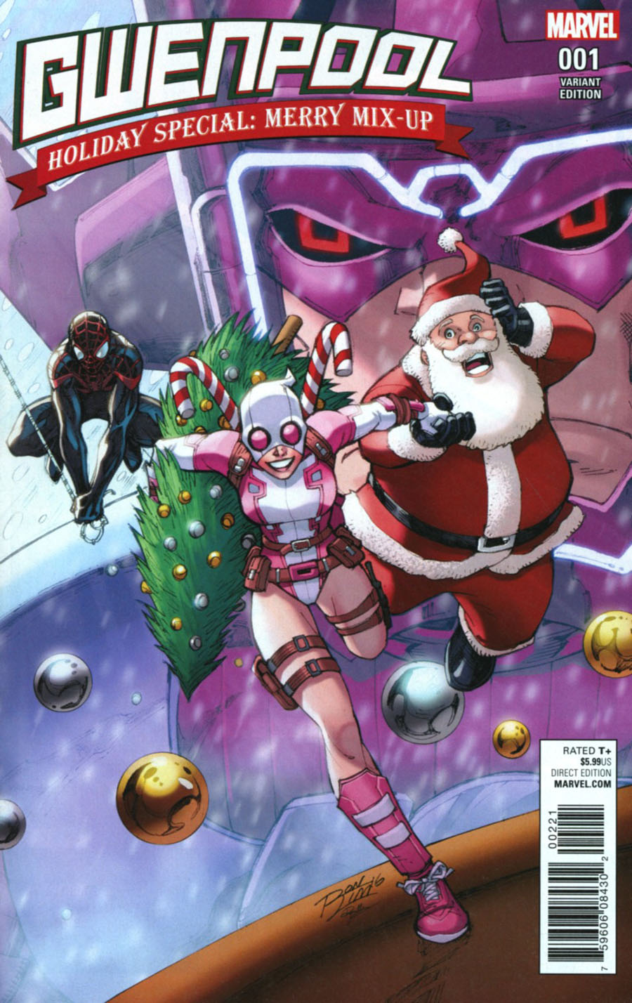 Gwenpool Holiday Special Merry Mix-Up Cover B Variant Ron Lim Cover