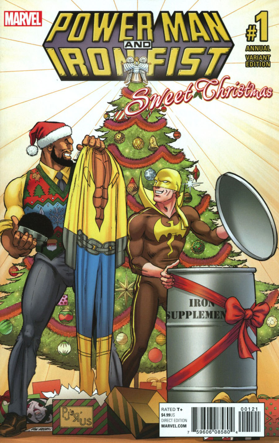 Power Man And Iron Fist Vol 3 Sweet Christmas Annual #1 Cover B Variant Trevor Von Eeden Cover