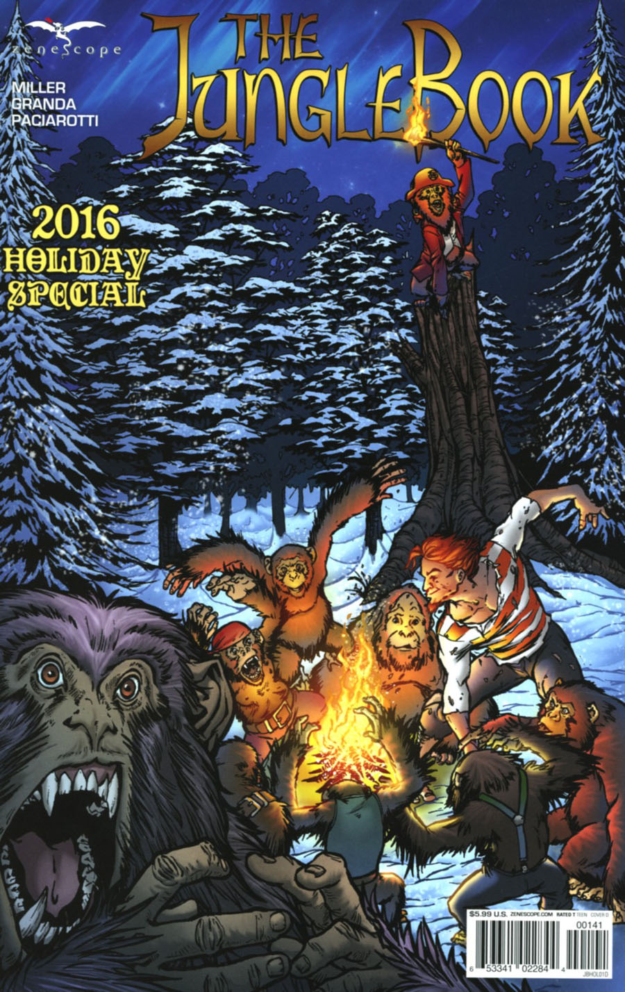 Grimm Fairy Tales Presents Jungle Book 2016 Holiday Special Cover D Carlos Granda