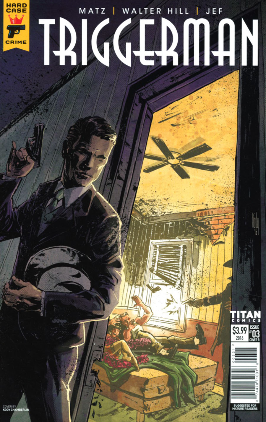 Hard Case Crime Triggerman #3 Cover B Variant Kody Chamberlin Cover