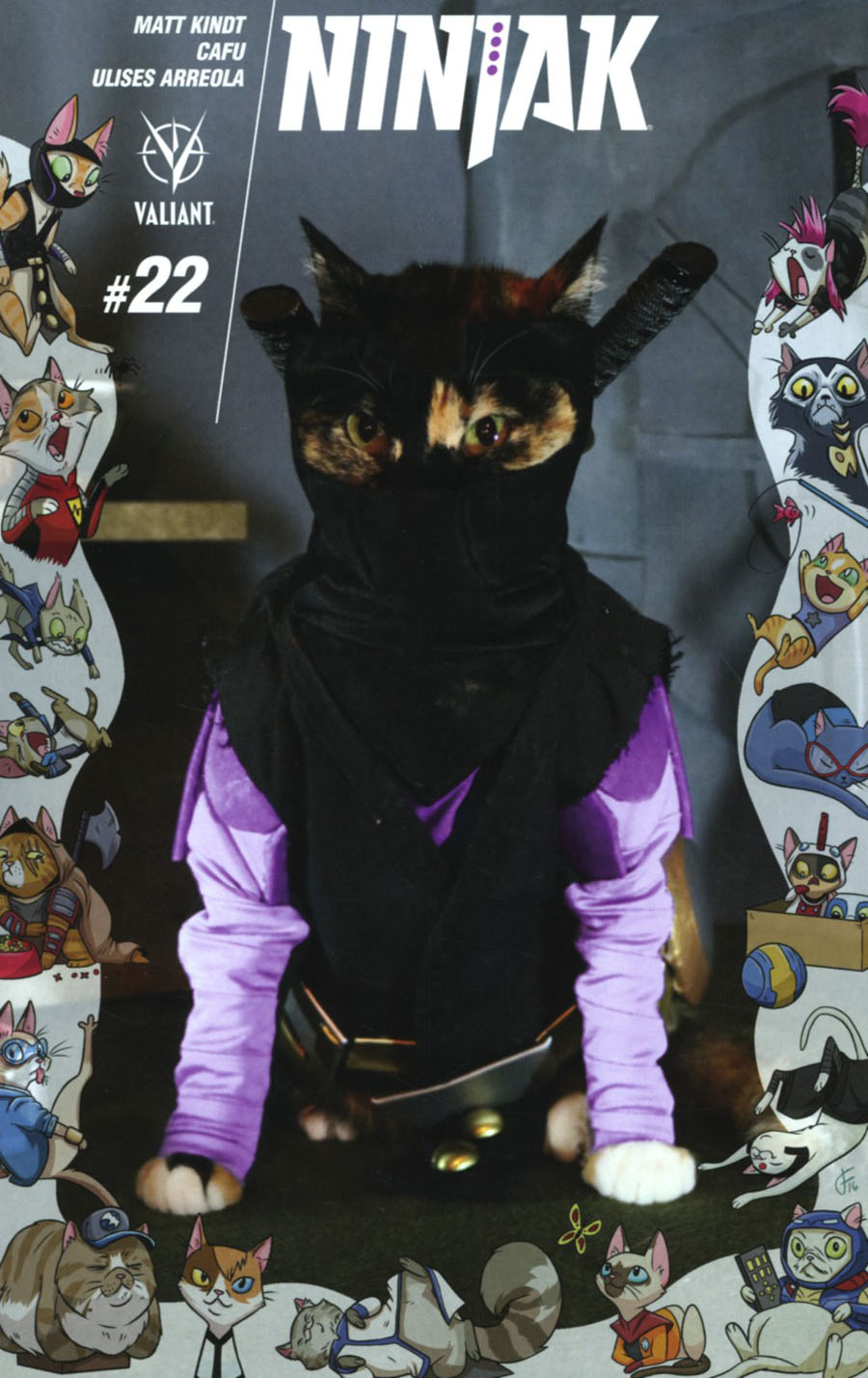 Ninjak Vol 3 #22 Cover C Variant Valiant Cat Cosplay Cover