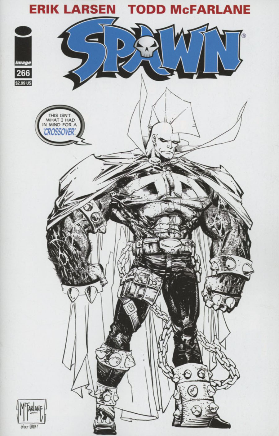 Spawn #266 Cover D Todd McFarlane Black & White