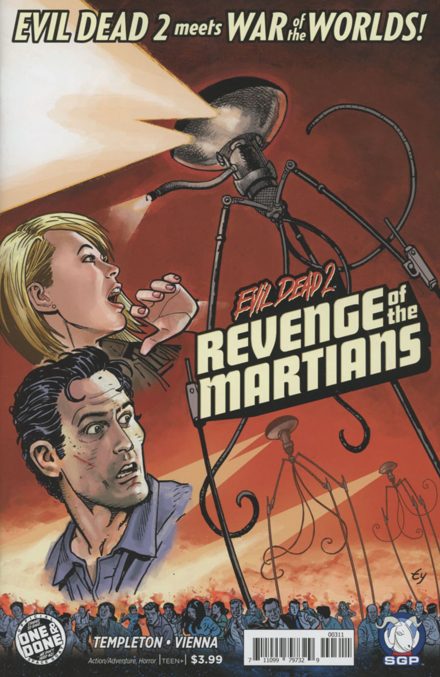 Evil Dead 2 Revenge Of The Martians One Shot Cover B Ty Templeton Movie Poster