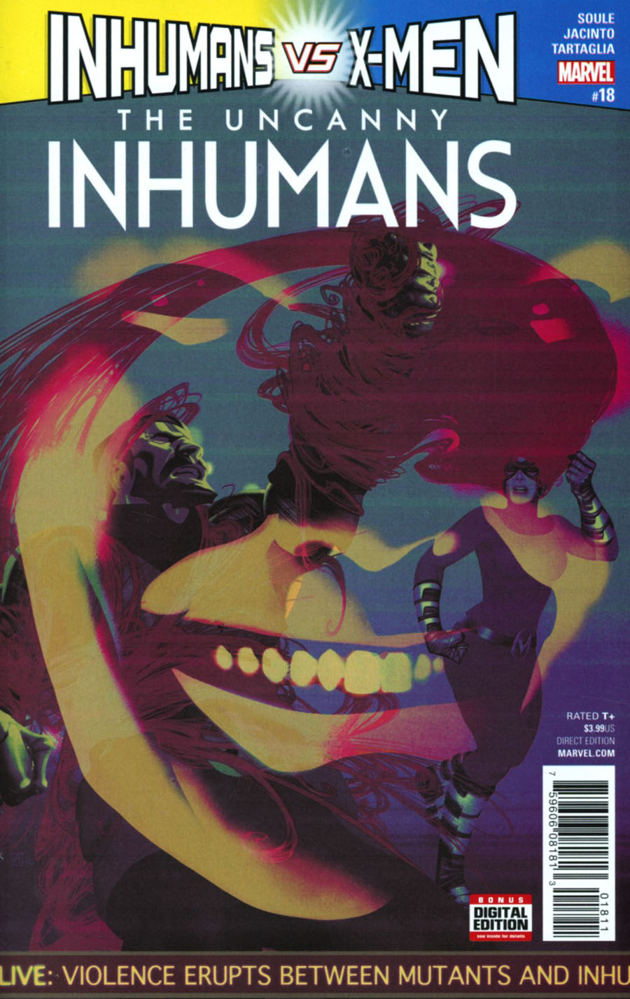 Uncanny Inhumans #18 Cover A Regular Frazer Irving Cover (Inhumans vs X-Men Tie-In)