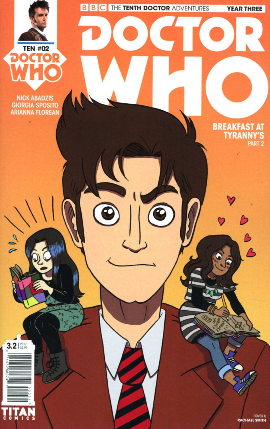 Doctor Who 10th Doctor Year Three #2 Cover C Variant Rachael Smith Cover