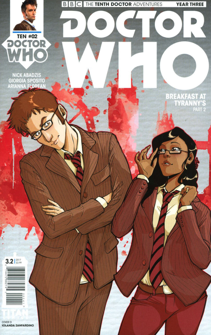 Doctor Who 10th Doctor Year Three #2 Cover D Variant Iolanda Zanfardino Cover