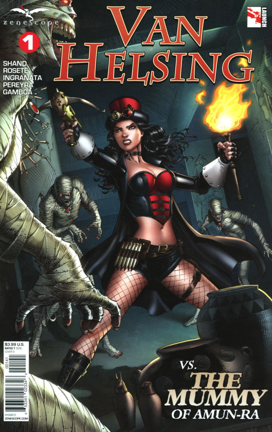 Grimm Fairy Tales Presents Van Helsing vs The Mummy Of Amun-Ra #1 Cover D Jason Metcalf