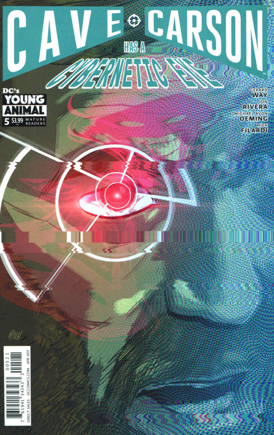 Cave Carson Has A Cybernetic Eye #5 Cover B Variant Mitch Gerads Cover