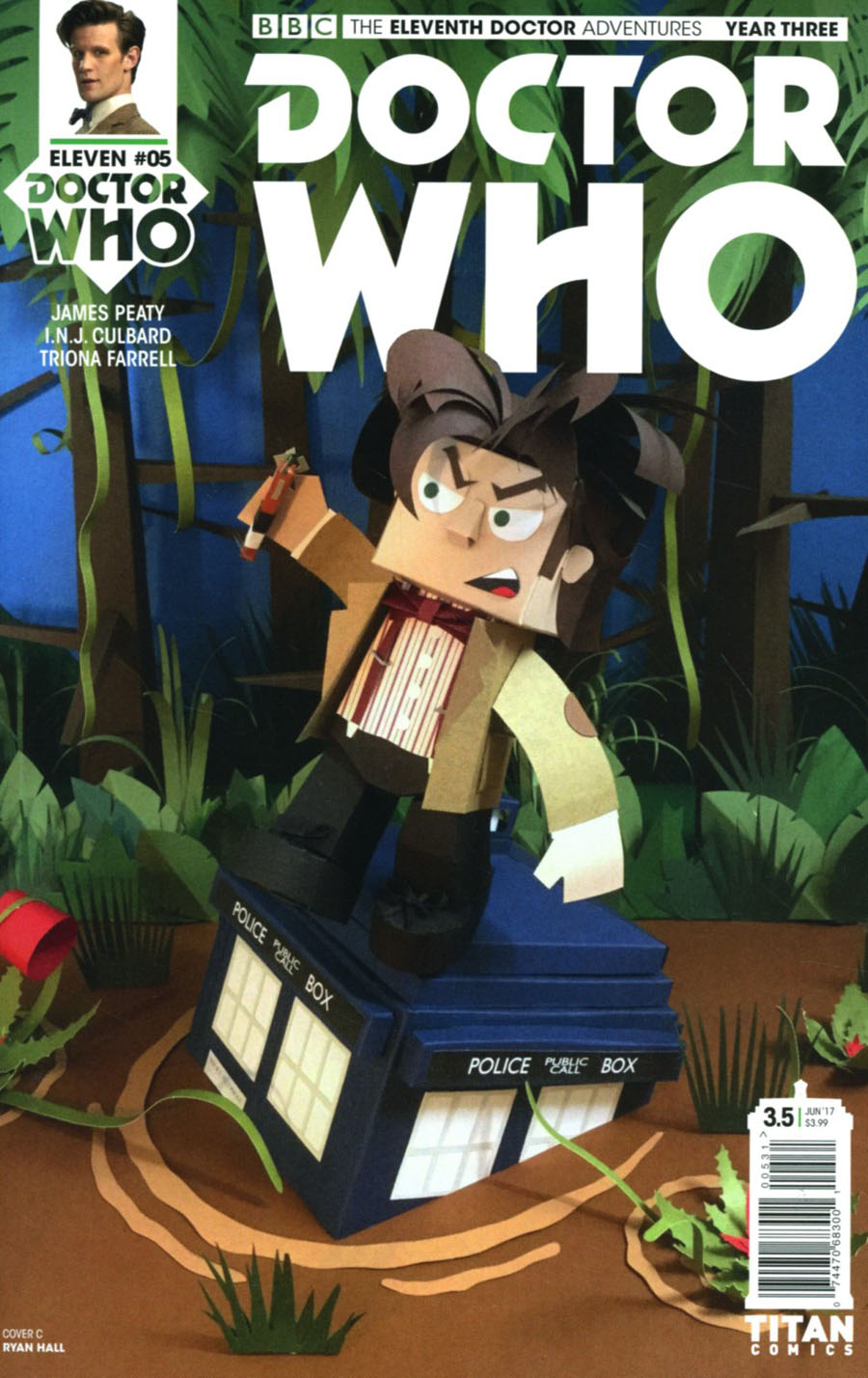 Doctor Who 11th Doctor Year Three #5 Cover C Variant Papercraft Cover