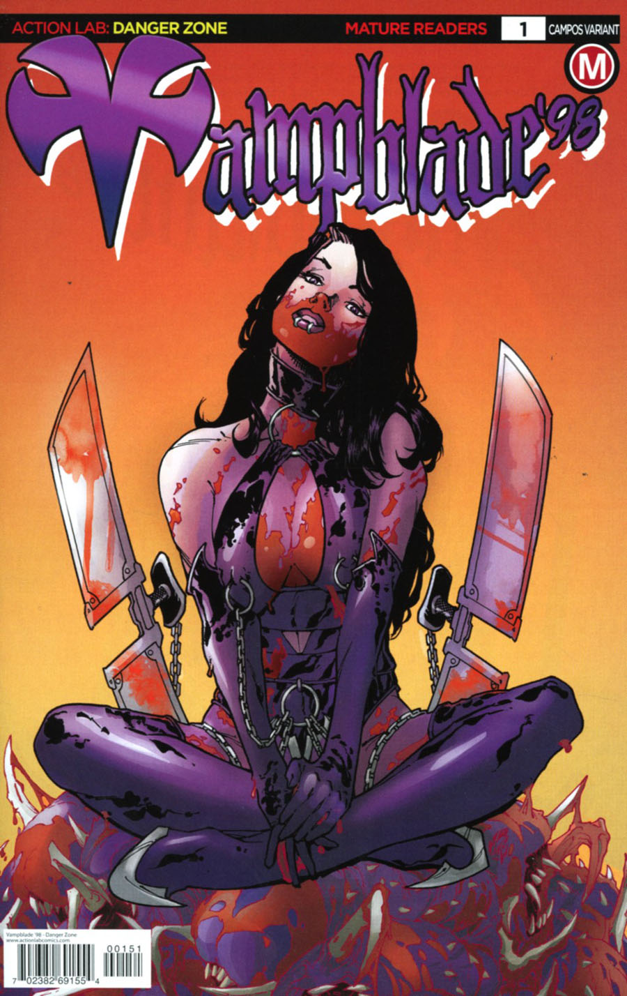 Vampblade 98 One Shot Cover E Variant Daniel Campos Vampblade Cover