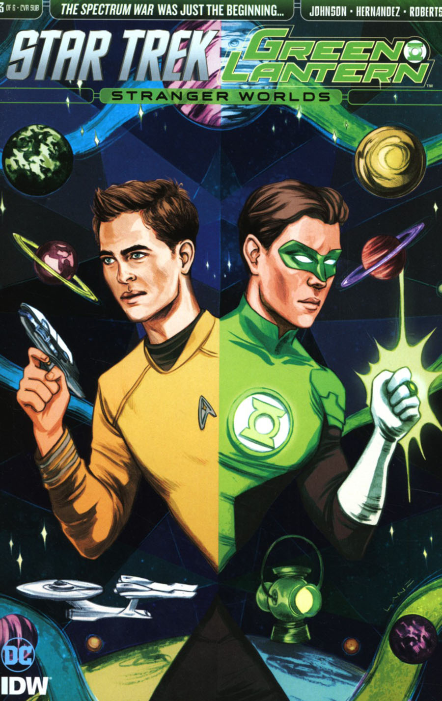 Star Trek Green Lantern Vol 2 Stranger Worlds #3 Cover B Variant Sandra Lanz Subscription Cover