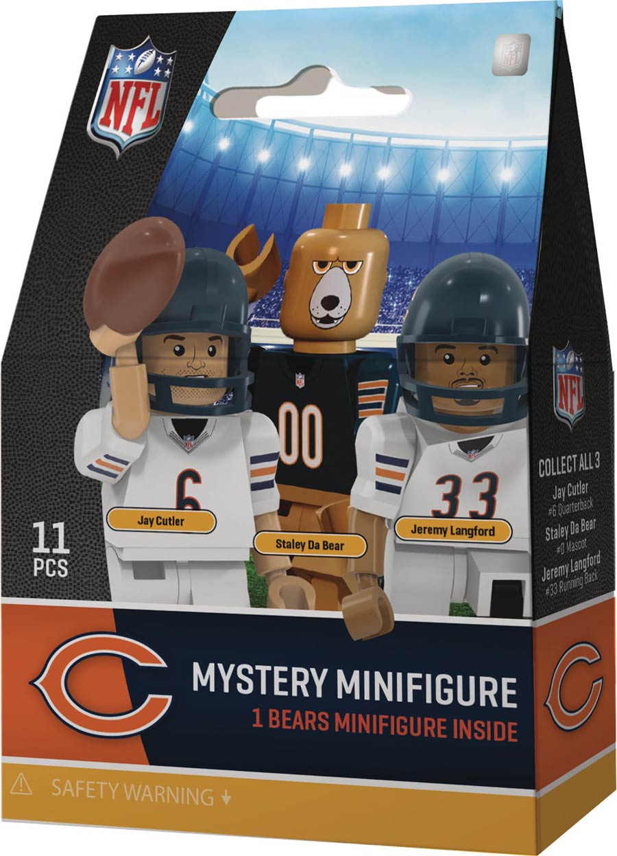 Oyo NFL Team Mini Figure Chicago Bears Blind Mystery Box 24-Piece Display