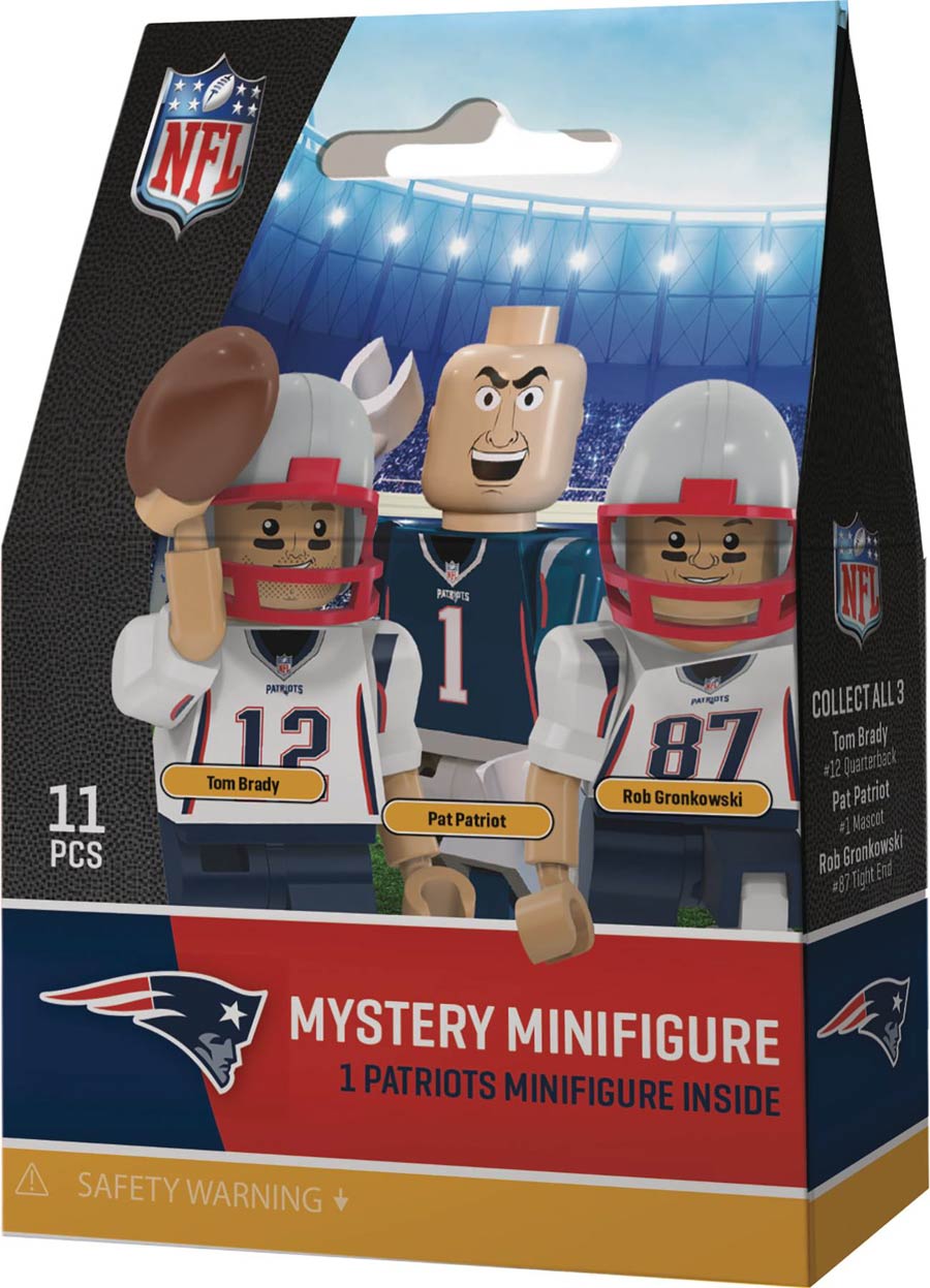 Oyo NFL Team Mini Figure New England Patriots Blind Mystery Box 24-Piece Display