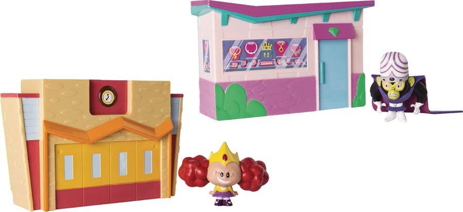 Powerpuff Girls Mini Action Playset 4-Piece Assortment Case