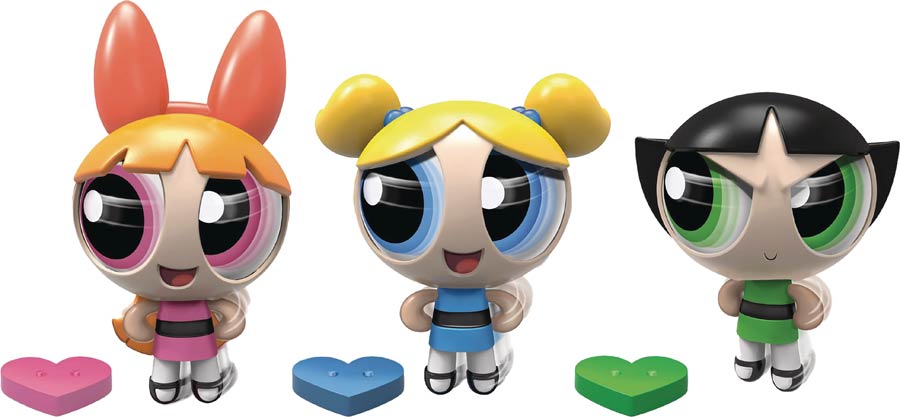 Powerpuff Girls Action Eyes 5-Inch Doll 4-Piece Assortment Case