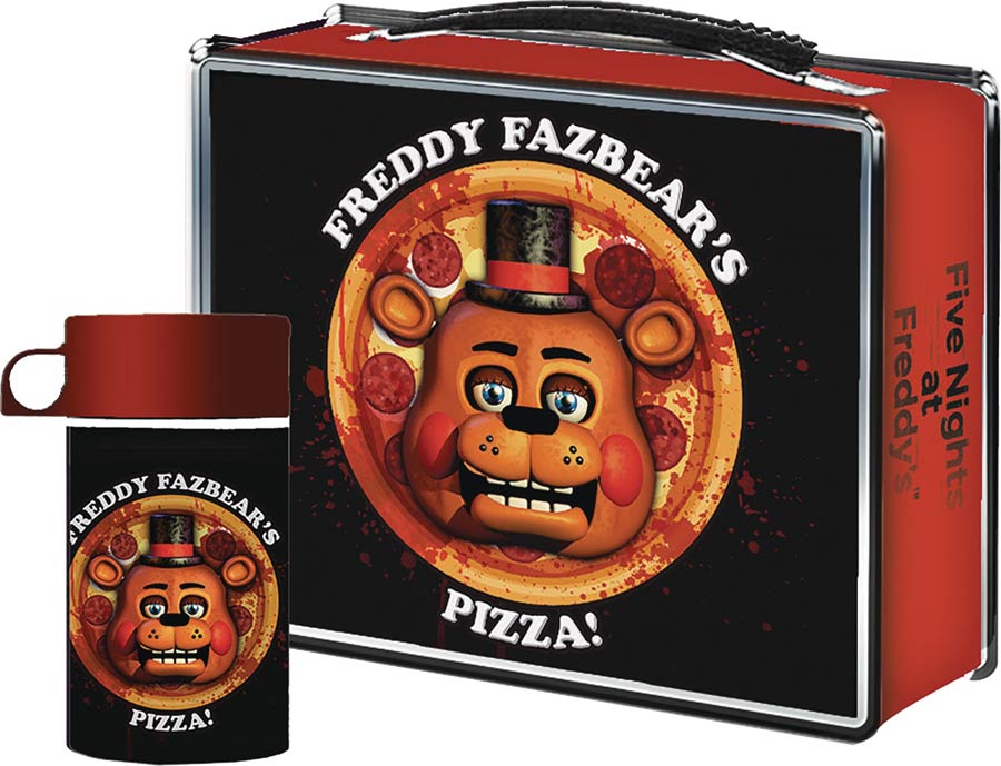 Five Nights At Freddys Lunchbox With Drink Container - Pizza