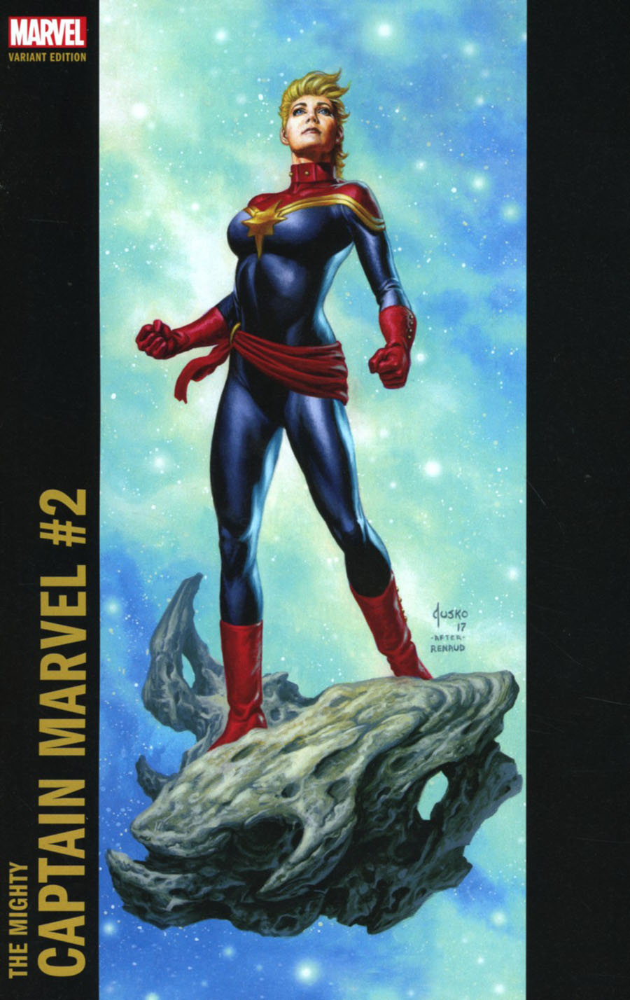 Mighty Captain Marvel #2 Cover B Variant Joe Jusko Corner Box Cover