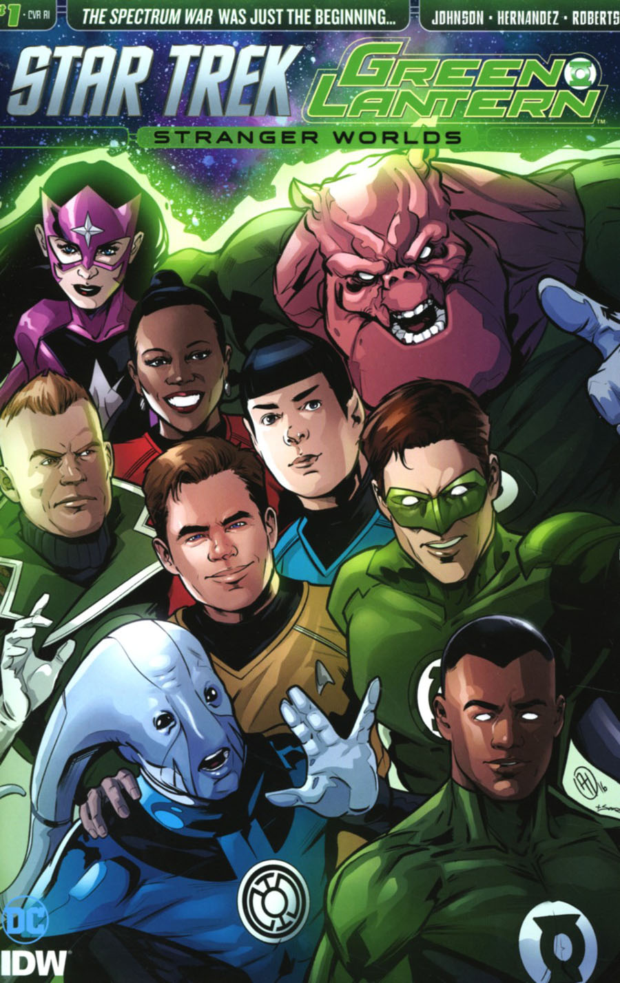 Star Trek Green Lantern Vol 2 Stranger Worlds #1 Cover D Incentive Angel Hernandez Variant Cover