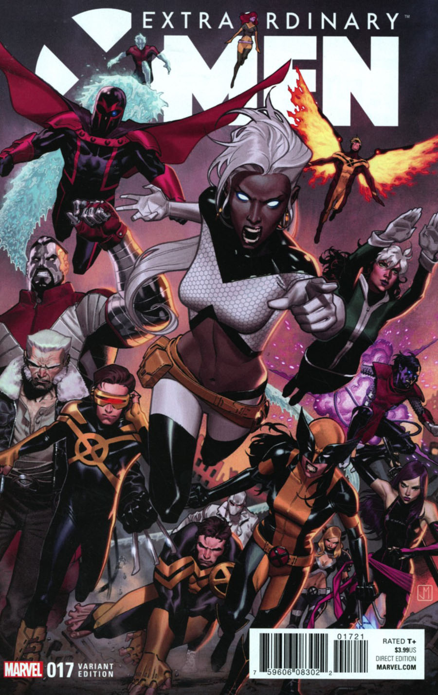 Extraordinary X-Men #17 Cover B Incentive Jorge Molina Variant Cover (Inhumans vs X-Men Tie-In)