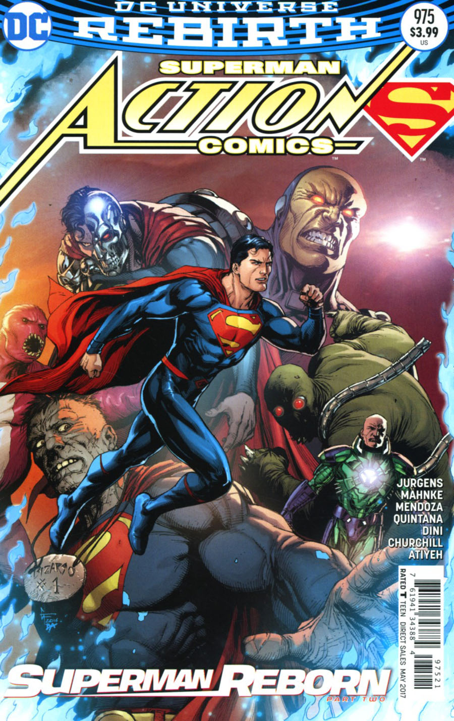 Action Comics Vol 2 #975 Cover B Variant Gary Frank Cover (Superman Reborn Part 2)