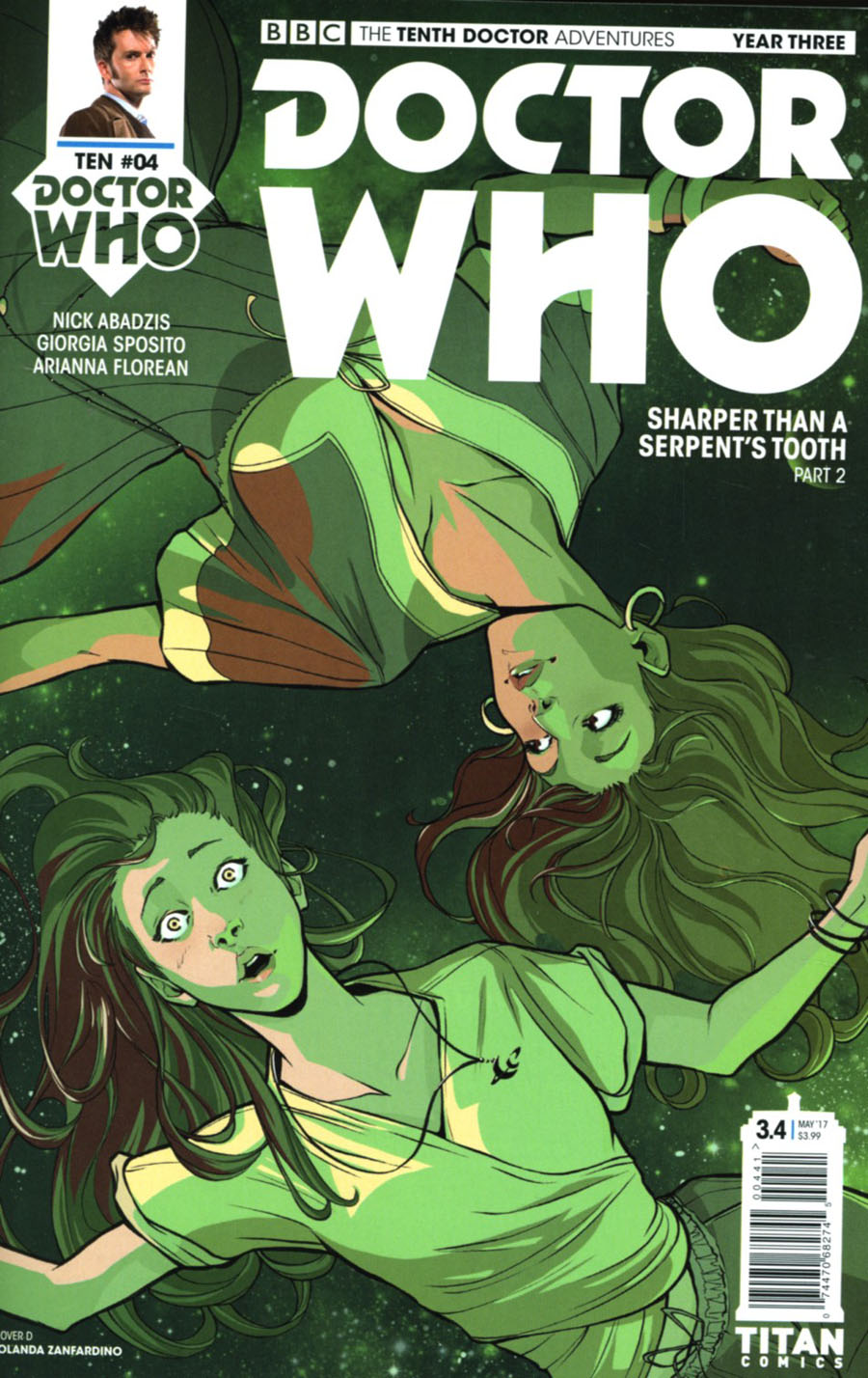 Doctor Who 10th Doctor Year Three #4 Cover D Variant Iolanda Zanfardino Cover