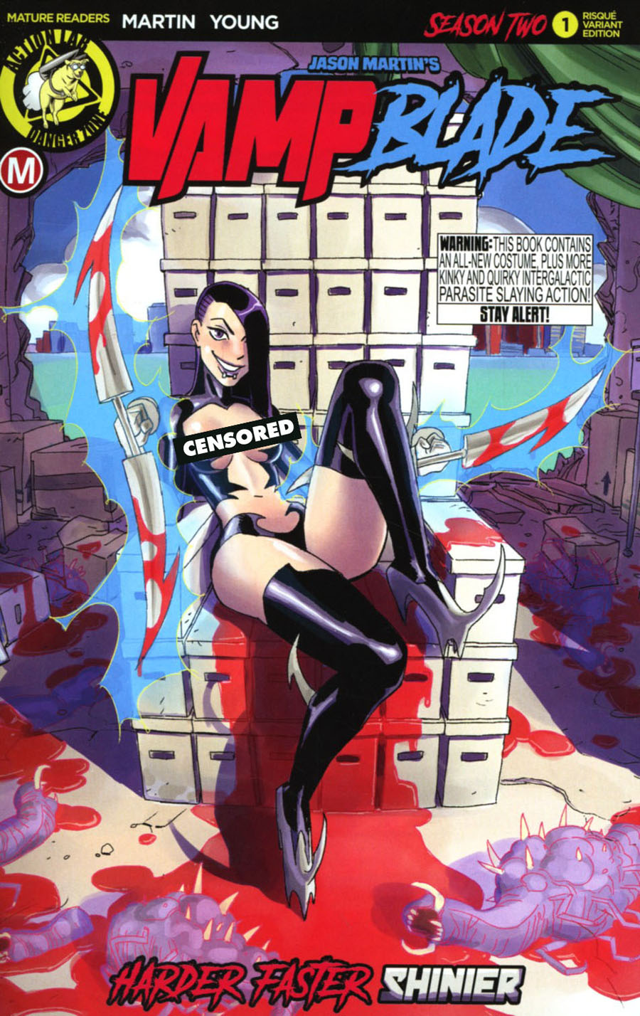 Vampblade Season 2 #1 Cover B Variant Winston Young Risque Cover