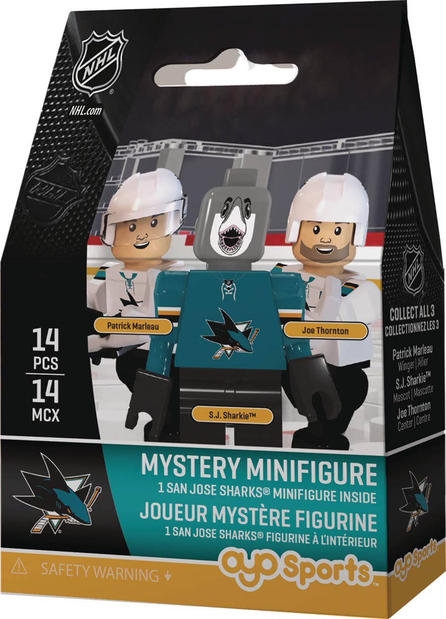 OYO NHL San Jose Sharks Blind Mystery Box 24-Piece Display