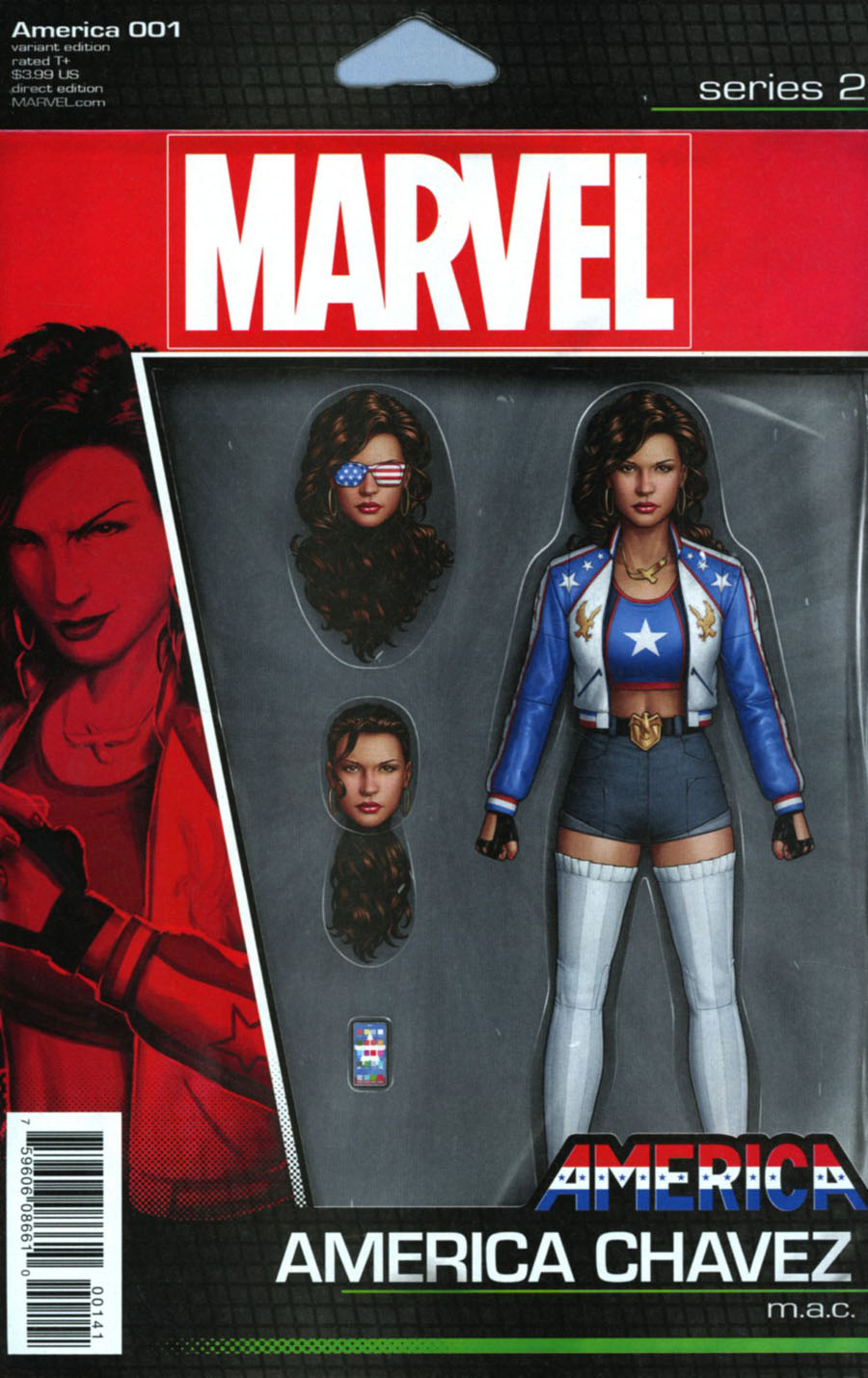 America #1 Cover B Variant John Tyler Christopher Action Figure Cover