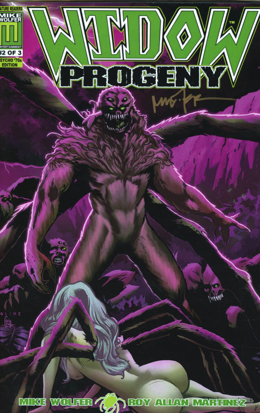 Widow Progeny #2 Cover B Variant Psycho 70s Cover Package